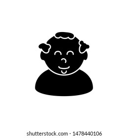 old man icon, symbol design template