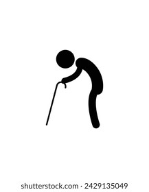 old man icon, vector best flat icon.