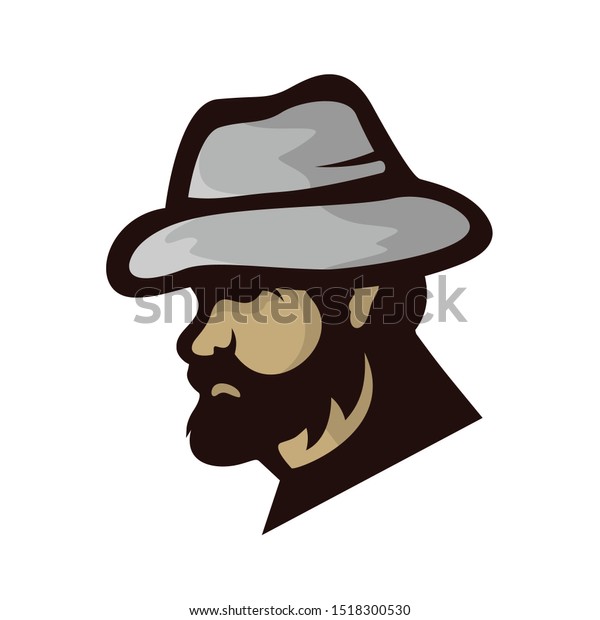 old man logo design art vector stock vector royalty free 1518300530 shutterstock