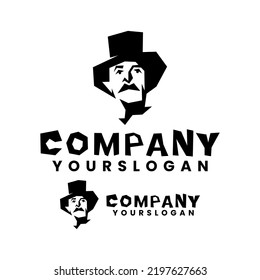 old man logo design concept