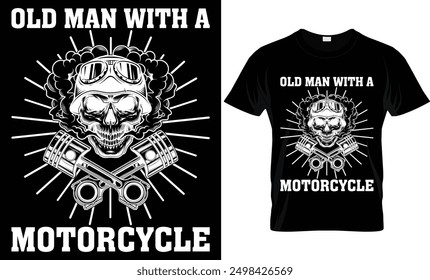 OLD MAN WITH A MOTORCYCLE 