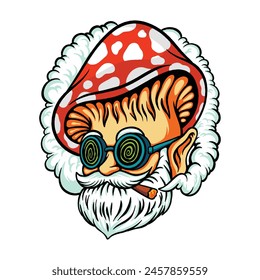 old man with a mushroom cap