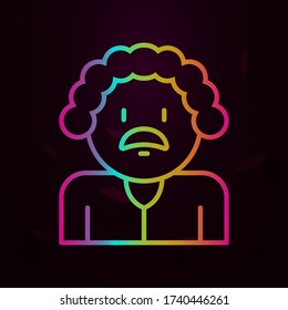 Old man nolan icon Simple thin line, outline vector of Peace day icons for ui and ux, website or mobile application