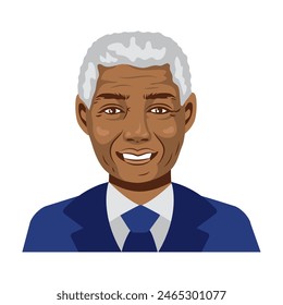 old man portrait smiling isolated
