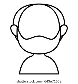 old man shirtless avatar character