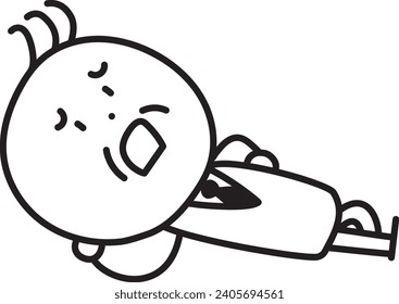An old man in a suit lying down with a troubled face