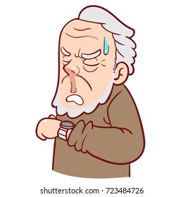 Old man tired of waiting