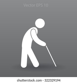 old man vector icon