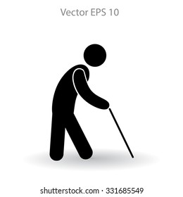 old man vector icon