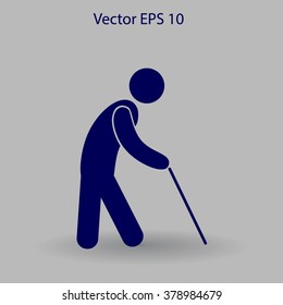 old man vector icon