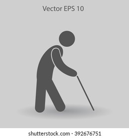 old man vector icon