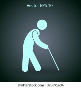 old man vector icon