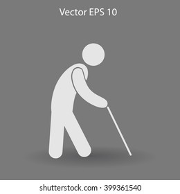 old man vector icon