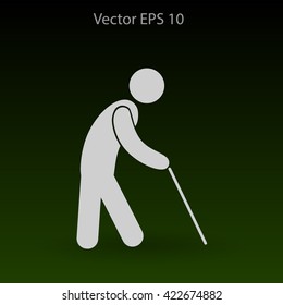 old man vector icon