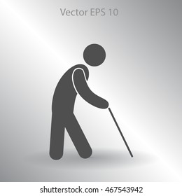 old man vector icon