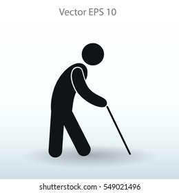 Old Man Vector Icon