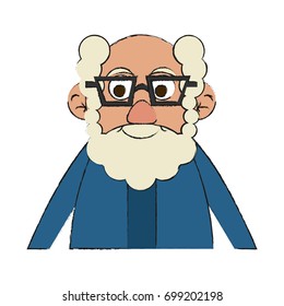 old man vector illustration