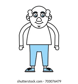 old man vector illustration