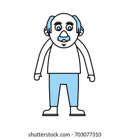 old man vector illustration