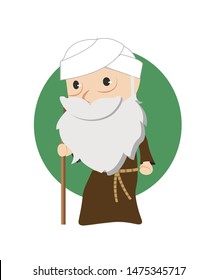 old man vector illustration design