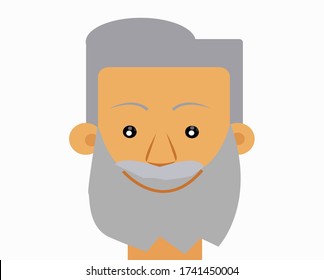 old man vector illustration. eps10