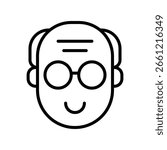 Old Man Vector for Retirement Life Illustration, Elderly male character, aging and family support concept