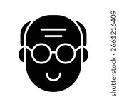 Old Man Vector for Retirement Life Illustration, Elderly male character, aging and family support concept