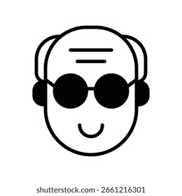 Vector del viejo hombre para la ilustración de la vida del retiro, carácter masculino mayor, envejecimiento y concepto de Asistencia familiar