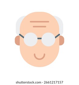 Ilustração de Old Man Vetor for Retirement Life, personagem masculino idoso, envelhecimento e conceito de apoio familiar