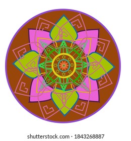 vector de mandala antigua para el arte
