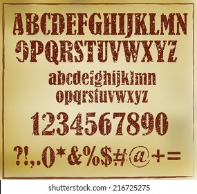 Old Maroon Retro Rubber Stamp Style Stock Vector (Royalty Free ...