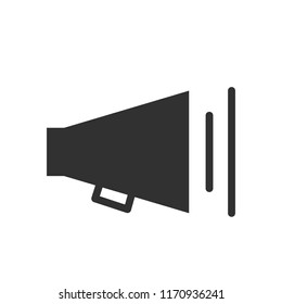 old megaphone. monochrome icon