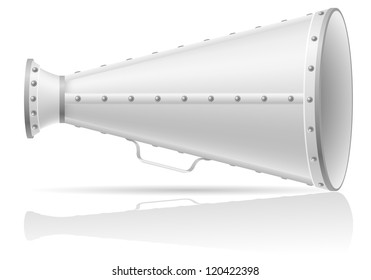 old megaphone vector illustration isolated on white background