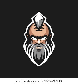 old men logo design vector illustration