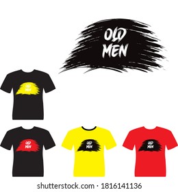 OLD MEN T-SHIRT DESIGN. EPS