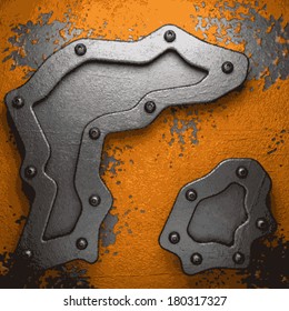 Old metal background