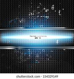 Old metal background with carbon texture