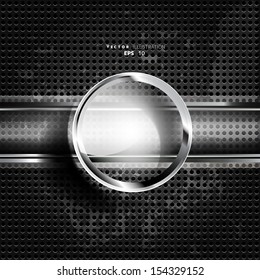 Old metal background with carbon texture