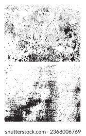 Alte Metalloberfläche mit rostfreiem Grudge Textur. Wetterhintergrund, Vektorgrafik