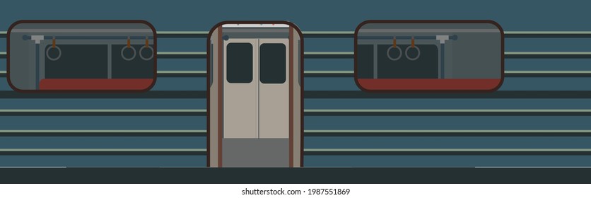 Old metro car 3 in Budapest