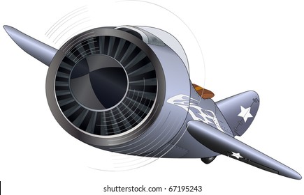 The old military plane