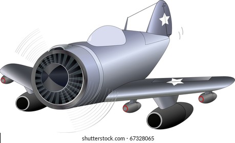 The old military plane