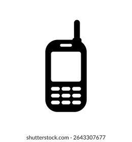 Altes Handysymbol. Vektorgrafik.