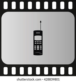 Old mobile phone illustration. 
