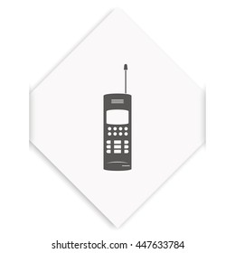 Old mobile phone illustration.