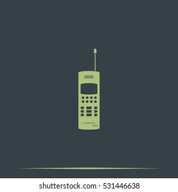 Old mobile phone illustration.