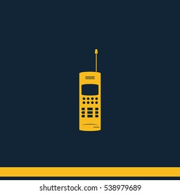 Old mobile phone illustration.