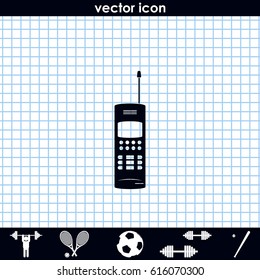 Old mobile phone illustration.