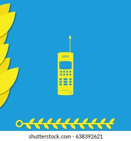 Old mobile phone illustration.