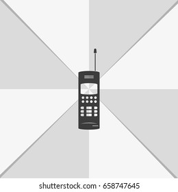 Old mobile phone illustration.